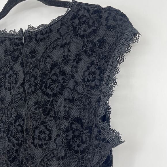 Adiva Velvet Lace Womens Top Sz M Goth Whimsigoth Romantic Holiday Coquette Goth - Picture 8 of 11
